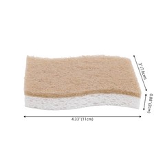 Happimess Wpe2000A-12Set Natural Plant Based Non-Scratch Sisal Hemp/Cellulose