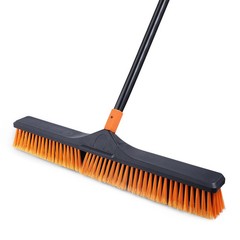 CLEANHOME 24″ Push Broom Heavy Duty In/Outdoor Commercial Broom Brush for Floor