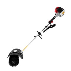 Gas Power Handheld Sweeper Broom Driveway Turf Artificial Grass Snow Clean 52CC