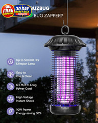 LED Bug Zapper Indoor Outdoor, Up to 50000 Hrs Lifespan New Black