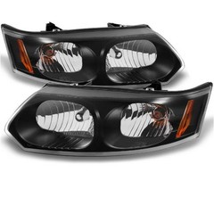 2pcs Headlight Left Right Clear Lens Housing 4Dr for Saturn Ion 03-07 15919399