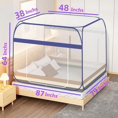 Mosquito Net for Patio Bed Tent King Size Portable Mosquito Netting (87 * 79
