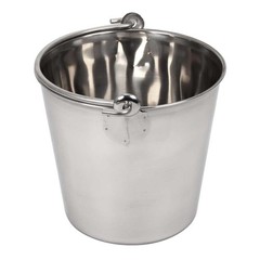 Lindy’s 6-Quart Stainless Steel Bucket, Durable Seamless 6 quarts, Silver
