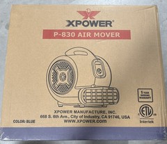 XPOWER P-830, 1 HP, 3600 CFM Air Mover Commercial Carpet Dryer Floor Fan Blower