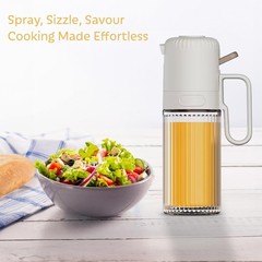 Swwdish Crown Preferrable Olive oil Spray With Silicon Brush, Food White
