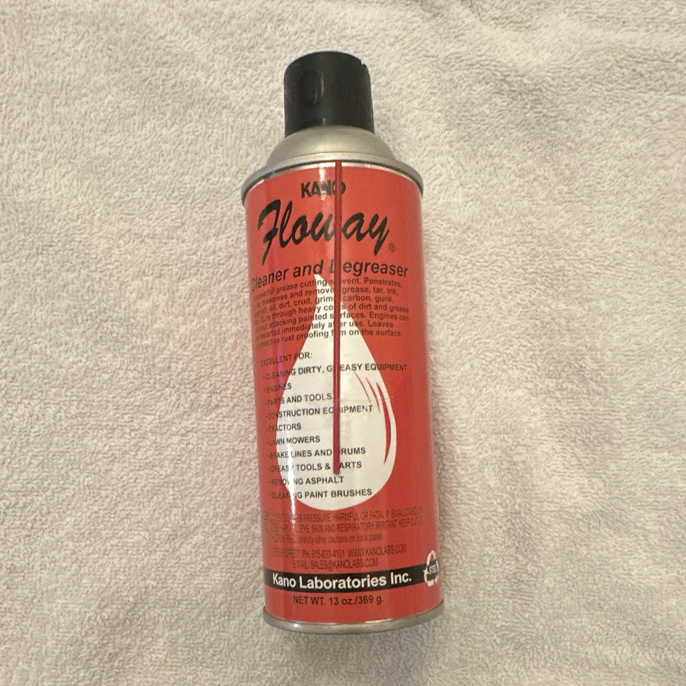 Kano FloWay Cleaner & Degreaser Aerosol Can, Multipurpose Spray, 1-25 fl oz