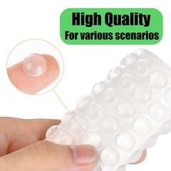 TCPENG® 100PCS Clear Rubber Feet, Small Self Adhesive Pads, 10*3mm,