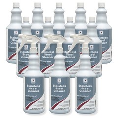 Case of 12 Spartan Stainless Steel Cleaner – Qt.