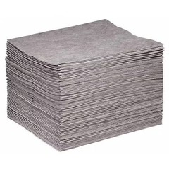 Spilltech Sorbent Pad, 22 gal, 15 in x 18 in, , Gray, 100 PK GP-H Spilltech GP-H