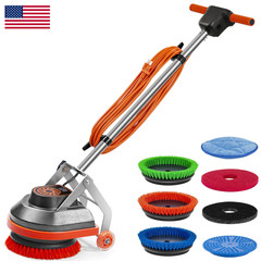 Hhq Commercial Floor Scrubber Machine Brushes And Pads Heavy Duty Floor Cleaner