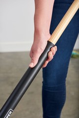 Harper 24 Inch Indoor Smooth-Surface Push Broom Flagged Bristles For Sand Saw
