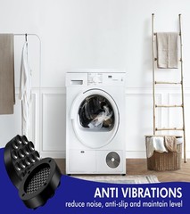 LILIWER Rubber Anti Vibration Pads for Washing Machine and Dryer, 4 Pack…