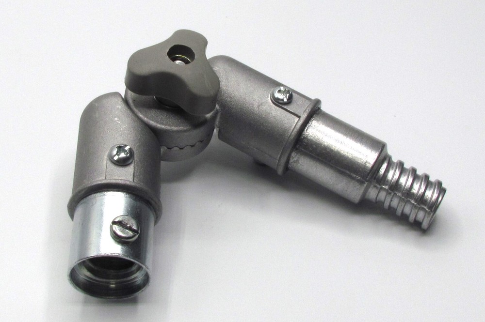 Extension Pole Angle Adapter- Fits all standard threaded poles. All metal. C