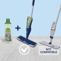 Bona Multi-Surface Hard Floor Cleaner Spray Mop 34 Fl Oz (Pack of 1), Green