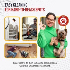 MP Maresh Products Vacuum Brush Attachment for Hardwood and Bare Floors or Walls
