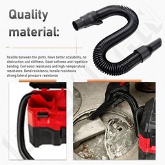 14-37-0105 Vacuum Hose Replacement for 18V Packout 25.2 inches, Black