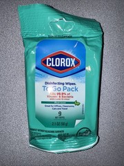 10× Clorox Disinfecting Wipes on the Go Bleach Free Wipes, Fresh Scent, 9 Ct