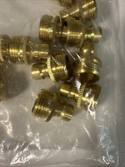 Lot 20 Male Hose Adapters 3/4″ Brass 3M Twist n Fill Fitting New
