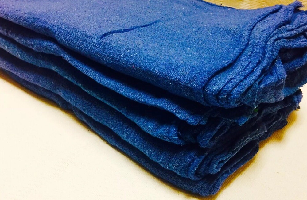 2500 new great mechanics shop rags towels blue 14″X14″