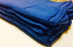 2500 new great mechanics shop rags towels blue 14″X14″
