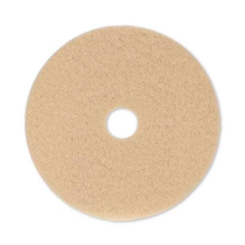 Boardwalk Burnishing Floor Pads, 20″ Diameter, Tan, 5/Carton