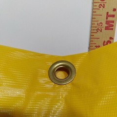 Uline S-21665 Yellow Zipper Vinyl Replacement Bag For Janitor Cart 24 Gallon