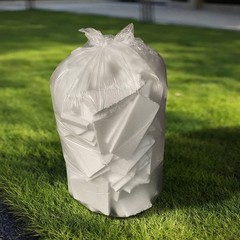 TYPLASTICS 40-45 Gallon Clear Trash Can Liners 40″x48″ – High Density Garbage Ba