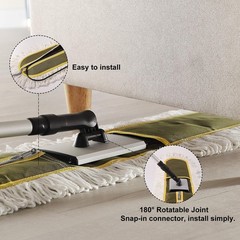 36″ Commercial Dust Mops for Floor Cleaning Heavy Duty Floor Duster Mop with …