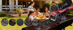 Electric Grill Brush, Cordless Rechargeable Grill Cleaner with LED Light – 950