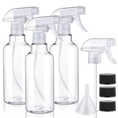 Hethyo 3 Pack Plastic Spray Bottles Empty Bottle 10oz/300ml Heavy clear