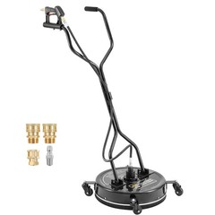 PWACCS 20″ Pressure Washer Surface Cleaner with 4 Wheels and 20 Inch, Black