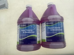 Floor Cleaner Deodorizer Case Of Two 1-Gallon Bottles- Global Industrial