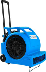 High-Power 3-Speed 1HP Air Mover Dryer with Wheels – 4000+ CFM (Blue)