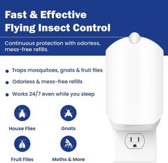 Refills for Zevo Flying Insect Trap (4-Count) – Value Pack, 40+ Day Use – Replac