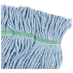 Boardwalk 502BLEA 5 in. Super Loop CO/SYN Fiber Wet Mop Heads – Blue, Medium New