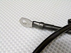 Tennant Battery Cable, 06Ga 30.0L Black .31Ring