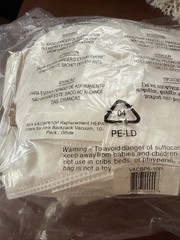 Atrix Vacbp6 10 Pack Replacement Vacuum Bags Hepa For Atrix Backpack Vacuum