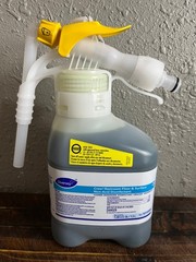 4 Pack Diversey Crew Restroom Floor Surface Non Acid Disinfectant Cleaner 1.5L