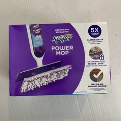 Swiffer PowerMop Multi-Surface Mopping Pad White Purple 11 Pack (12868)