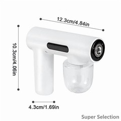 Portable Electric Spray Gun W/ Blue Light Rechargeable Fine Mist For Home Travel