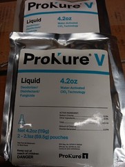 Prokure V Liquid 4.2 oz 119g Packet Disinfectant Deodorizer Fungicide (2) Packs