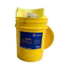 Spill Kit Hazmat Bucket, 5 Gallon, 205304, Spilfyter
