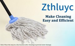 Indoor Mop for Floor Cleaning – Cotton Mops for Floor Cleaning, Regular Mop for