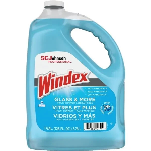 2 Pack – Windex Glass & Multi-Surface Cleaner, 128 Oz Bottle