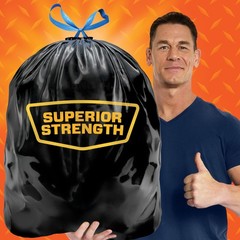 Hefty Strong Large Trash Bags Black 30 Gallon 74 Count E85274