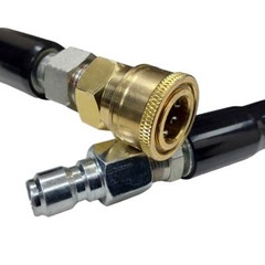 Proven Part 100FT. 3/8″ Pressure Washer Hose 4500PSI Gray With Quick Connects