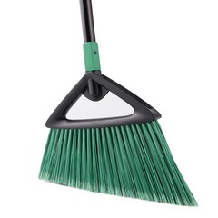 Eyliden Broom, Angle Broom with 57″ Long Handle, PET Bristles – Fit Green