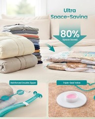 Vacuum Storage Bags, Rechargeable Portable Electric Pump, Space Saver Vacuum