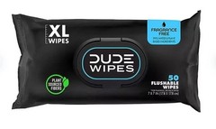 DUDE WIPES XL Flushable Wipes Fragrance Free 8 ct 400 wipes