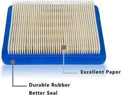 5 Pack 491588S Air Filter Compatible W/ 491588 4915885 Flat OEM Air Cleaner